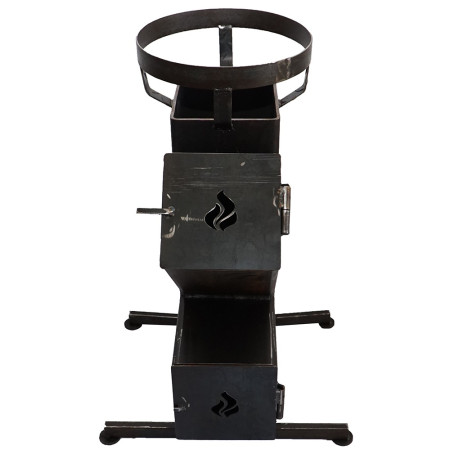 Soba de gatit cu lemne, latura  200 mm, tabla 5mm