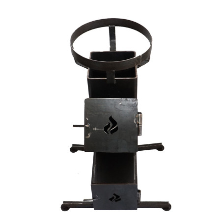 Soba de gatit cu lemne, latura  200 mm, tabla 5mm