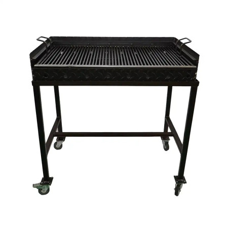 Gratar 70x42x85 pe 2 nivele pe cadru cu roti 