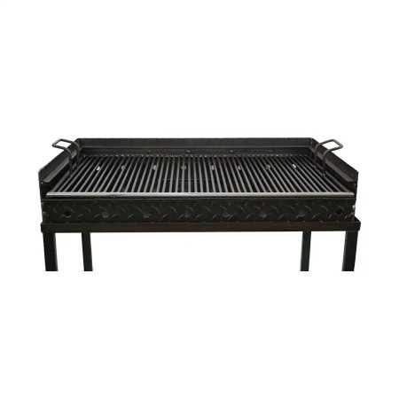 Gratar 70x42x85 pe 2 nivele pe cadru cu roti 