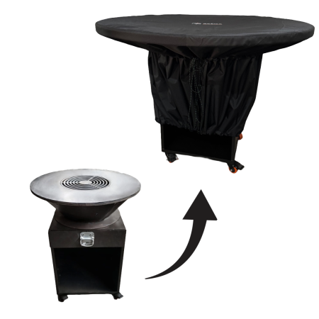 Husa impermeabila pentru gratar cu plita, diametru 65 cm