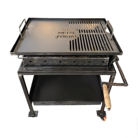 Gratar 70x50 cu inaltime reglabila, plita de 4 mm  