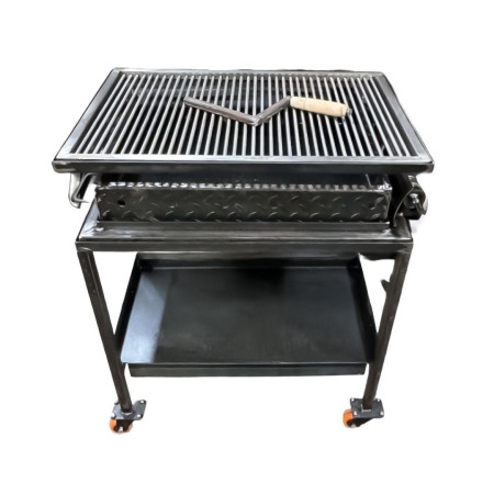 Gratar 70x50 cu inaltime reglabila , tabla de 3 mm , grill 6 mm