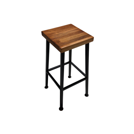 Scaun de gradina de metal cu lemn de stejar